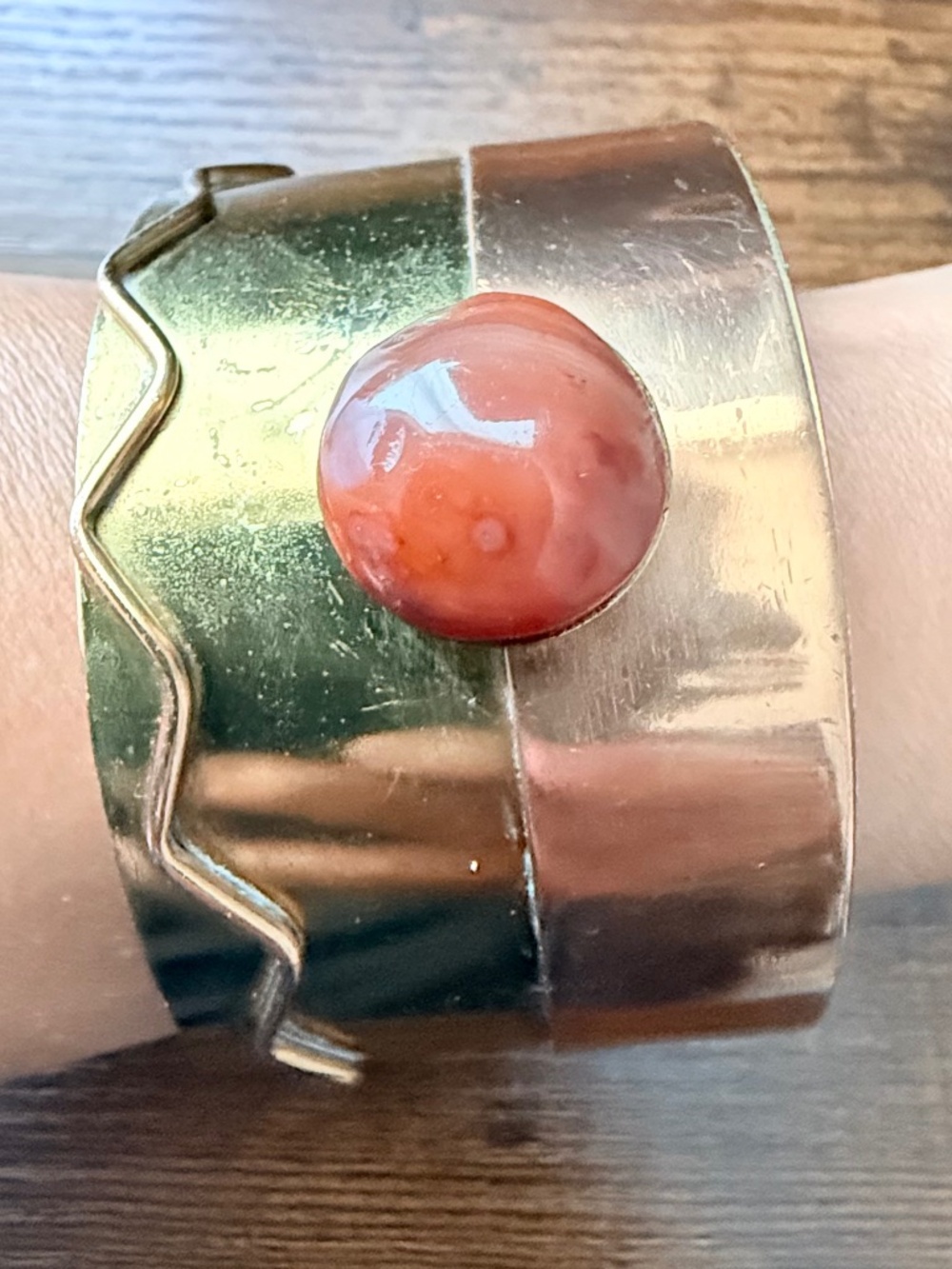 Handcrafted Brass Bracelet